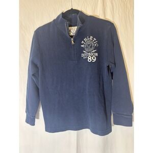 The Children's‎ Place Boys Dark Blue Knit Zipper Shirt Size Large Q36
